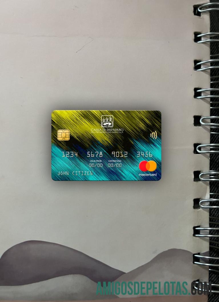 San Marino Cassa Di Risparmio Bank Mastercard Photolook Frente modelo